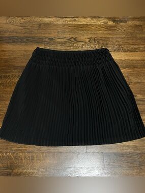 Calvin Klein Black Pleated Skirt